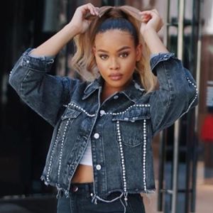 Heavy Metal Cropped Denim Jacket
